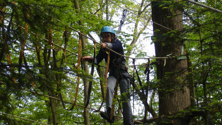 Anjou sport nature La Jaille-Yvon Activités sportives Parcours accrobranche Groupes scolaires Anjou Mayenne