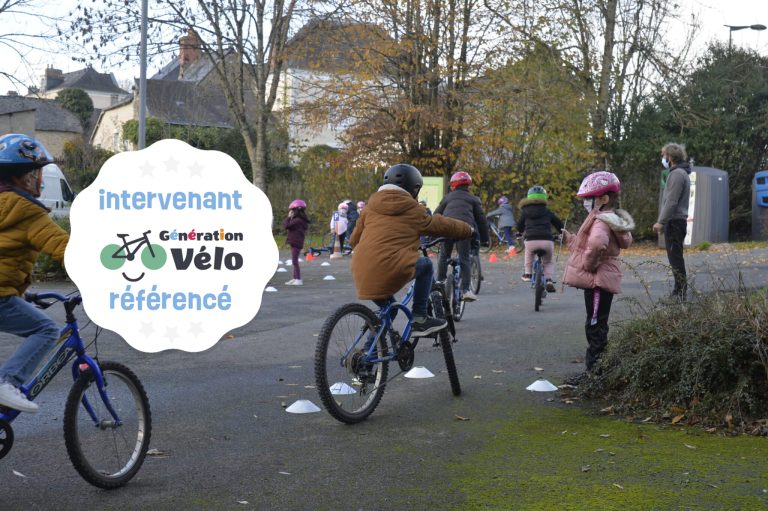 Anjou Sport Nature savoir rouler a vélo en cycle école primaire 6 à 11 ans génération vélo mobilité douce Maine-et-Loire 49 et Mayenne 53 intervenant génération vélo